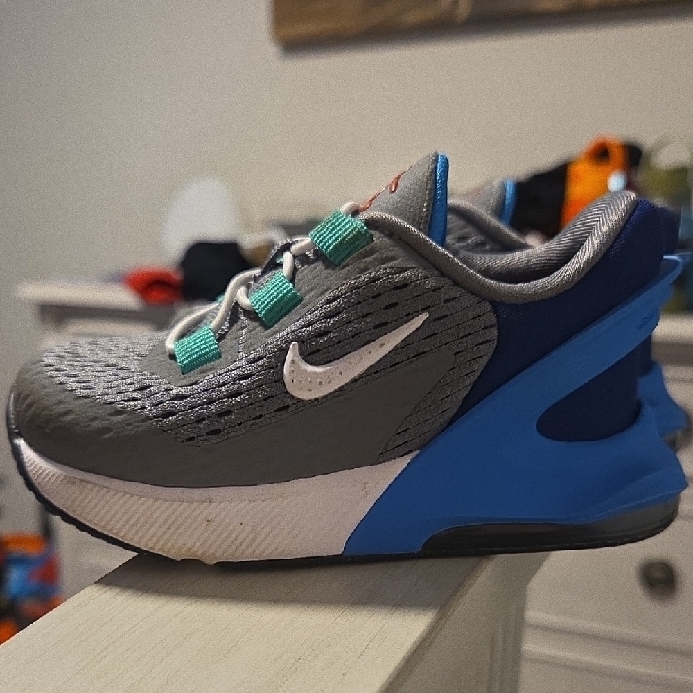 Nike Kids' Gray and Blue Sneakers